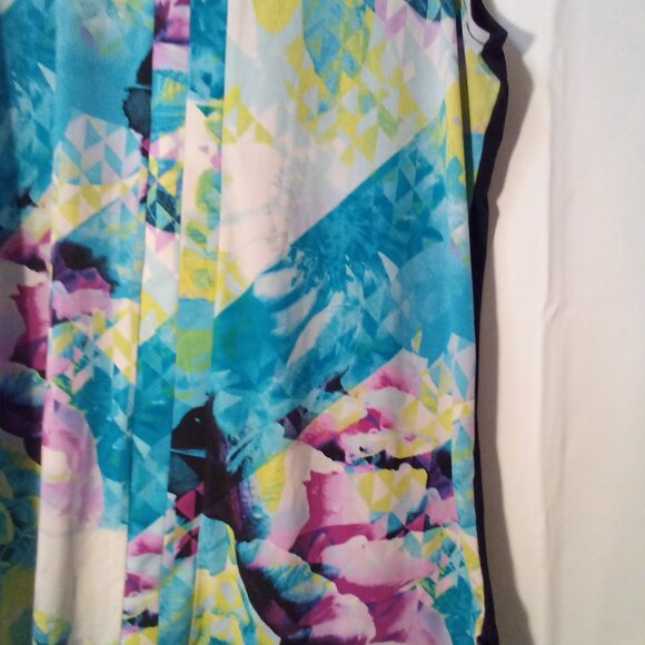 Worthington Blouse Women XL Sleeveless Soft Stretch Colorful - Picture 8 of 15